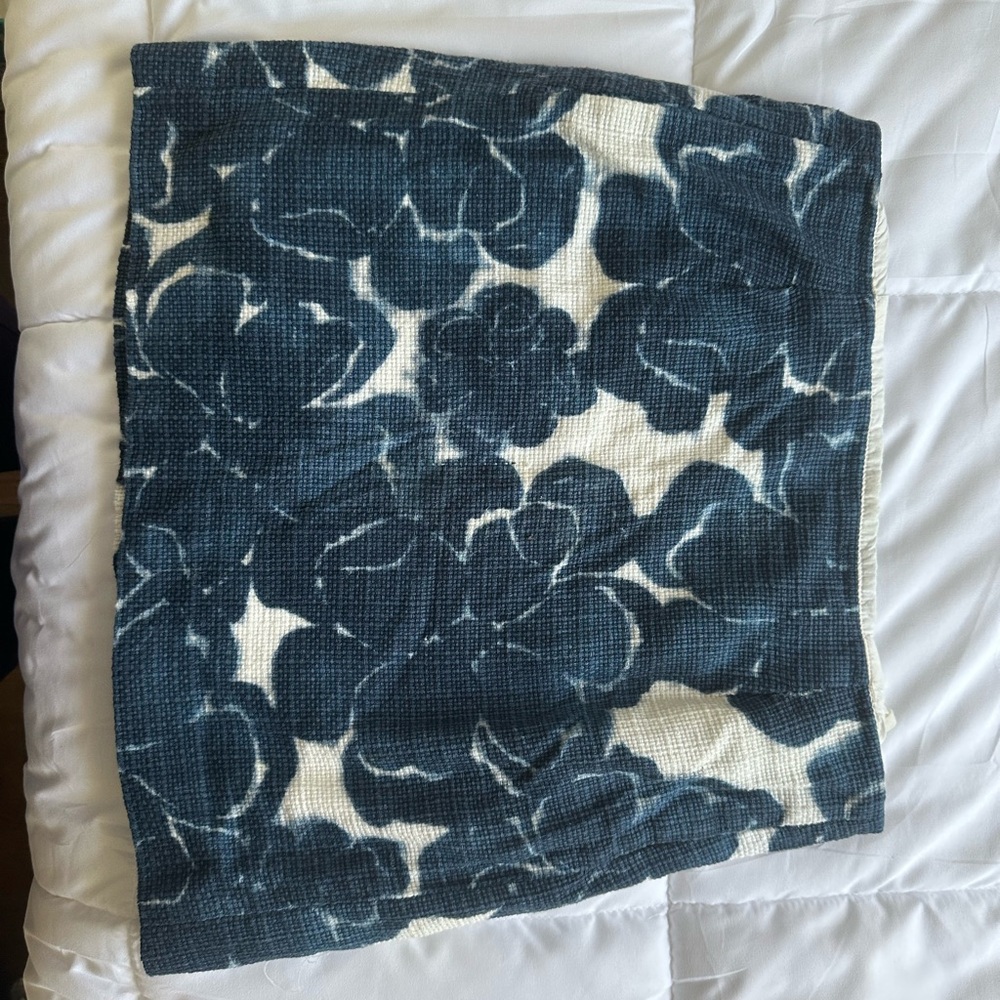 Jcrew Floral Patterned Skirt in Blue and White